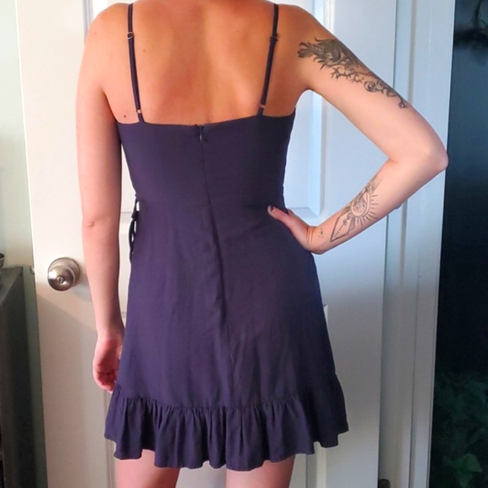 Altar'd State Wrap Dress With Ruffled Hem - Picture 2 of 9